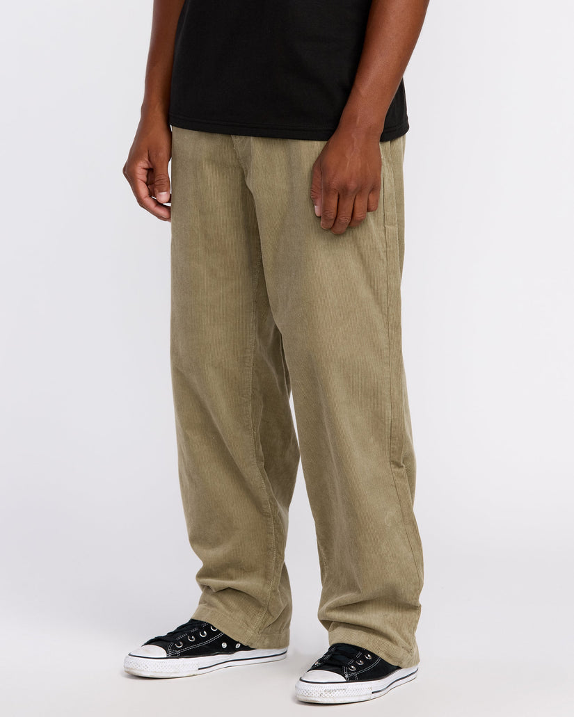 Frickin Loose Tapered Corduroy Trousers - Khaki