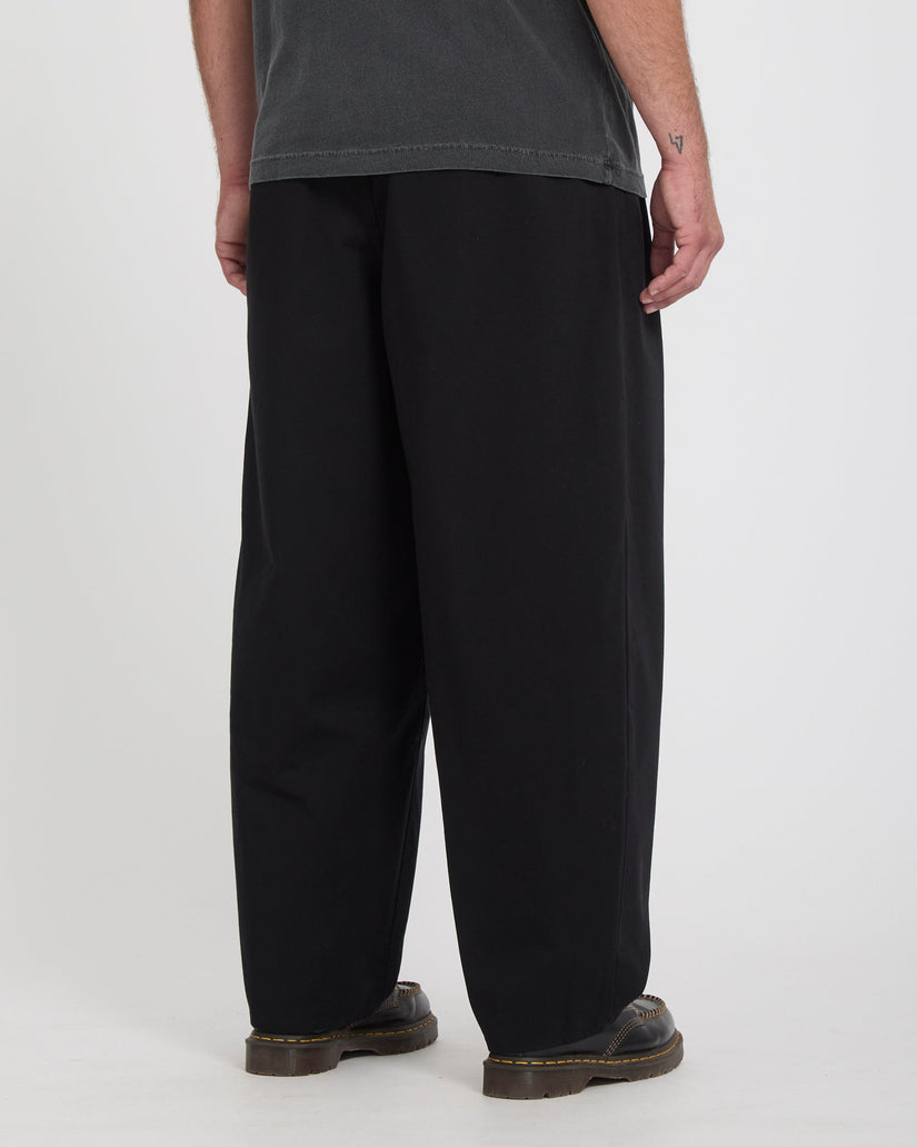 Holter Pleat Trousers - Black