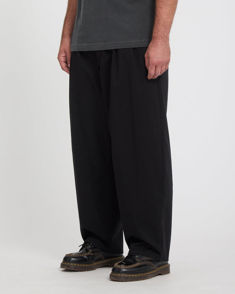 Holter Pleat Trousers - Black