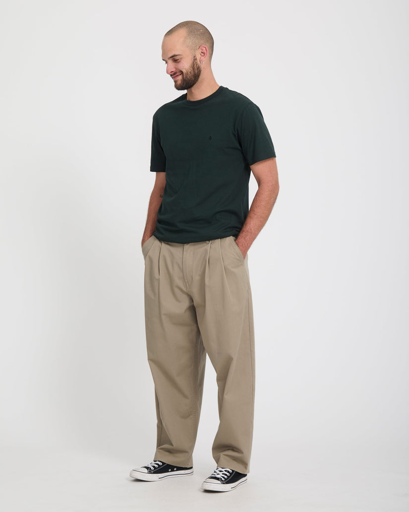 Holter Pleat Trousers - Khaki