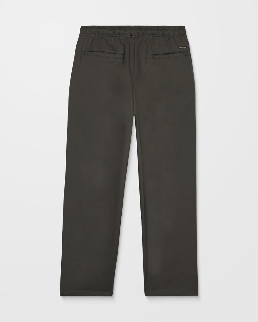Freazy Loose Elasticated Waist Trousers - Rinsed Black