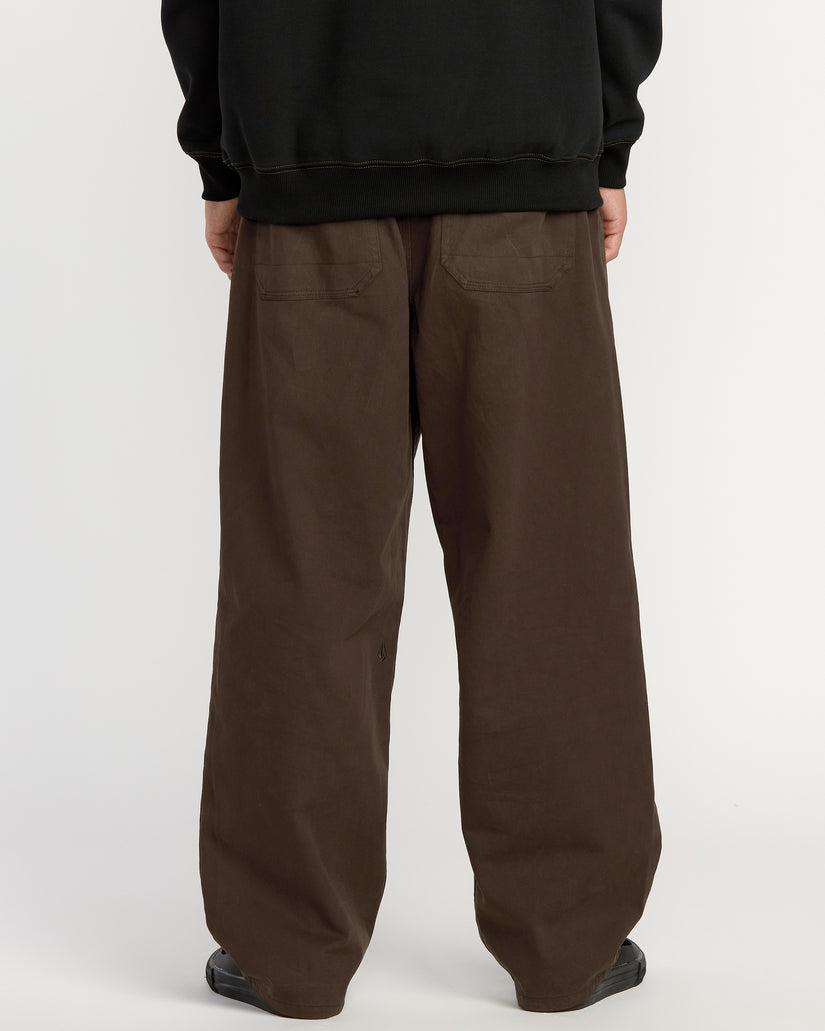 Chillow Pleat Elasticated Waist Trousers - Cacao