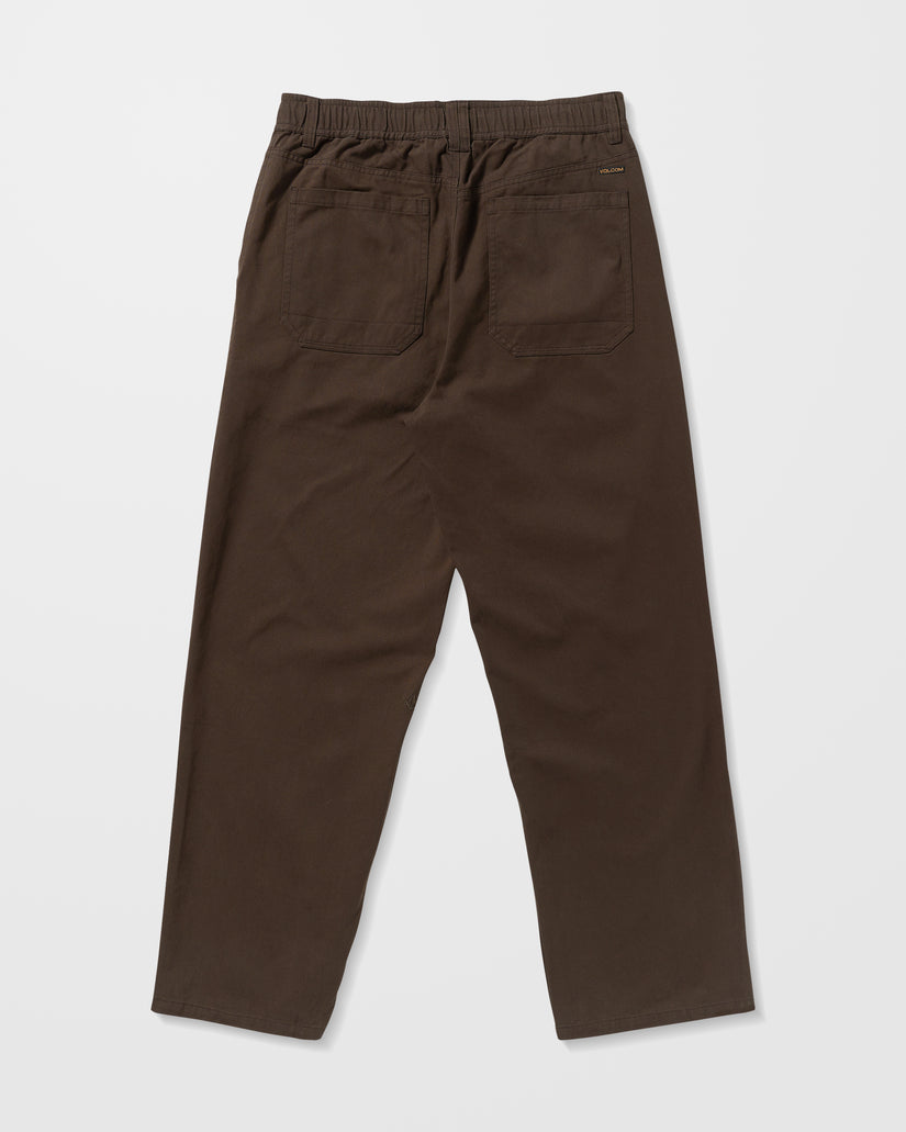 Chillow Pleat Elasticated Waist Trousers - Cacao