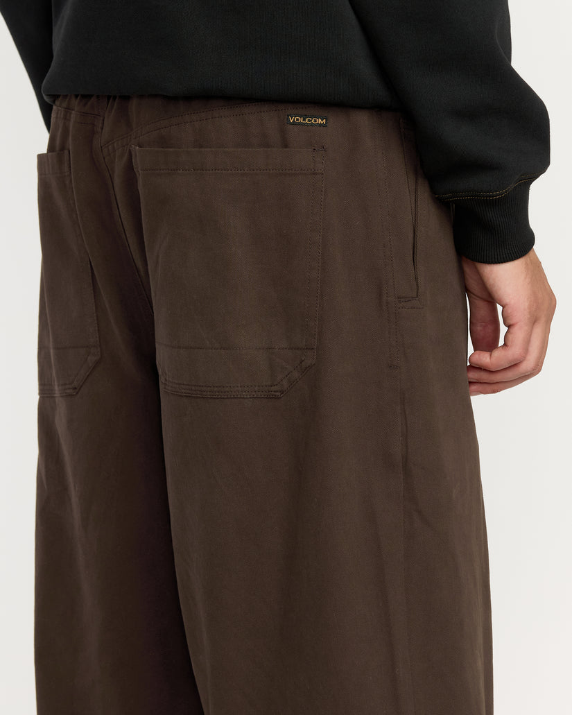 Chillow Pleat Elasticated Waist Trousers - Cacao