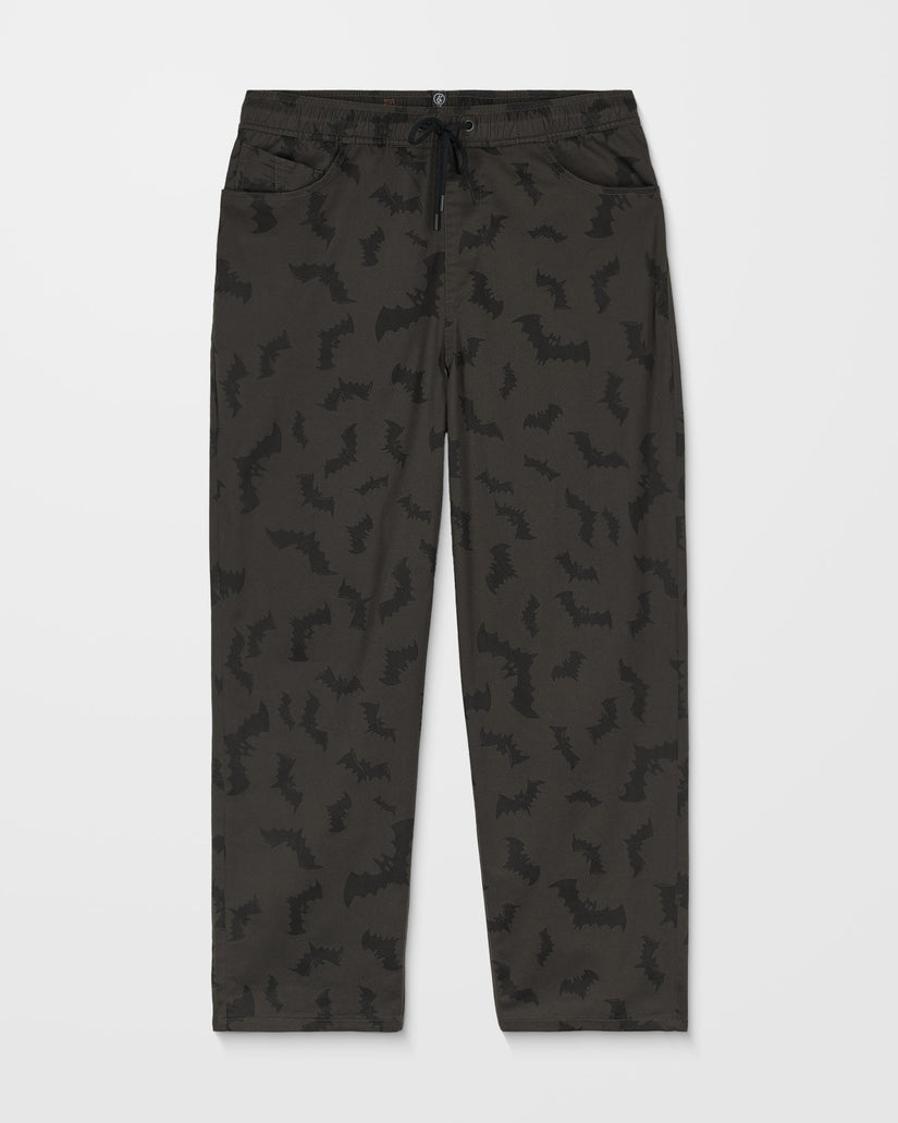 J.J. Villard Elasticated Waist Trousers - Rinsed Black