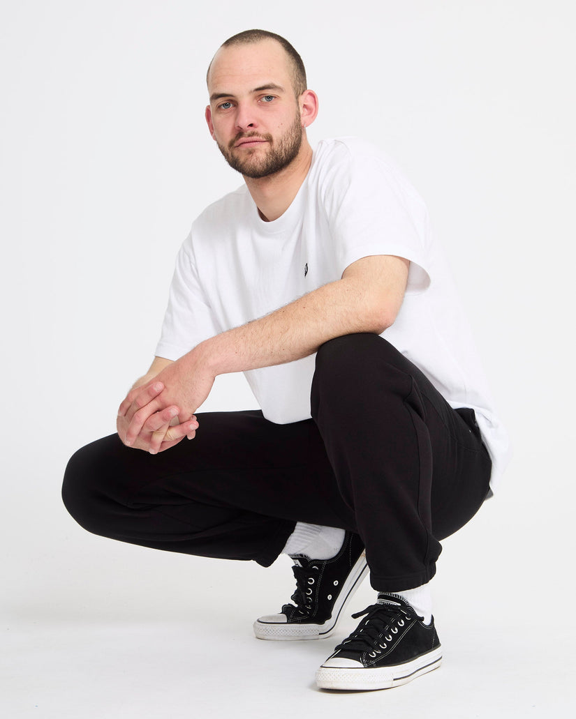 Single Stone Fleece Trousers - Black
