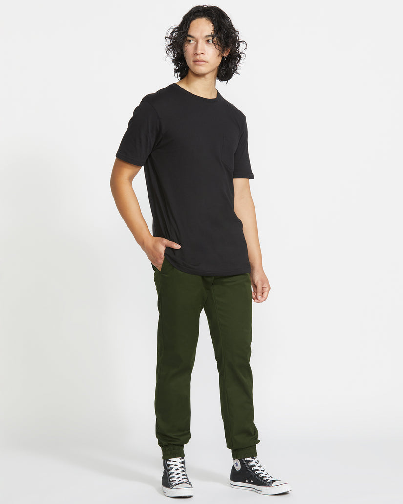 Frickin Slim Jogger Trousers - Dark Green