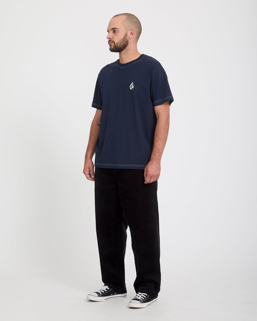 Freazy Loose Corduroy Trousers - Black