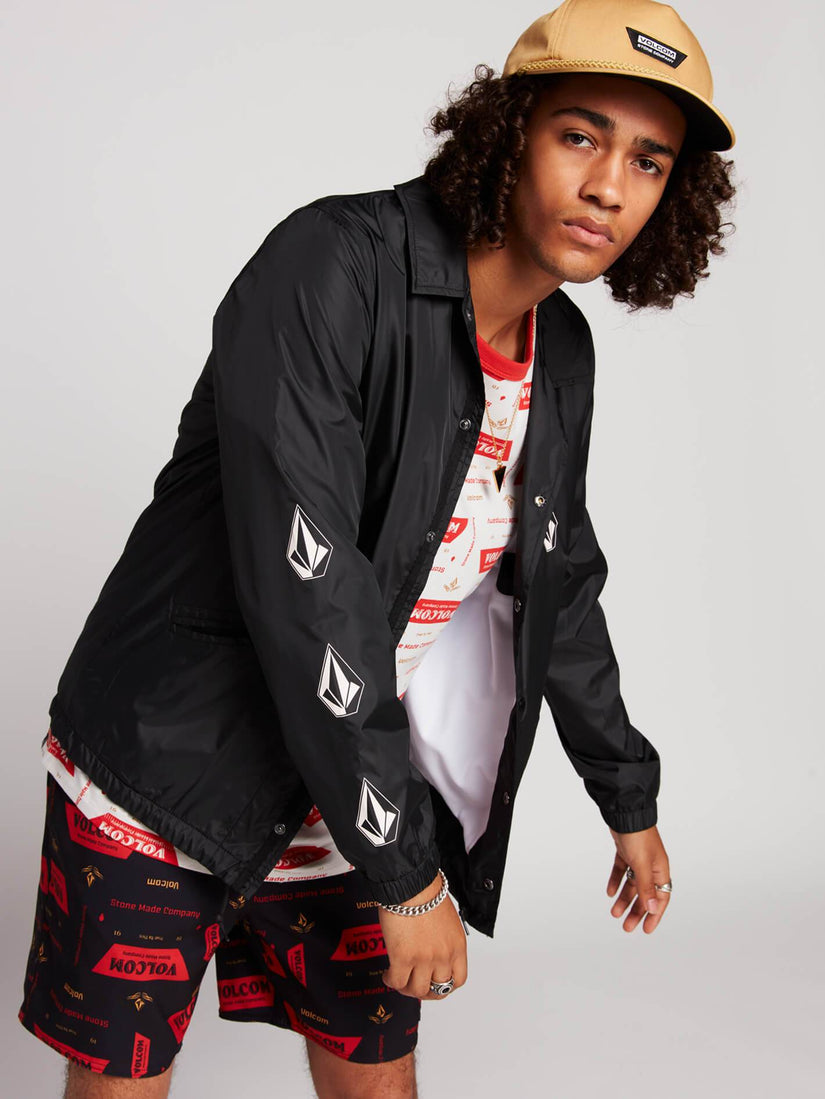 Brews Coach Jacket  - Black Print