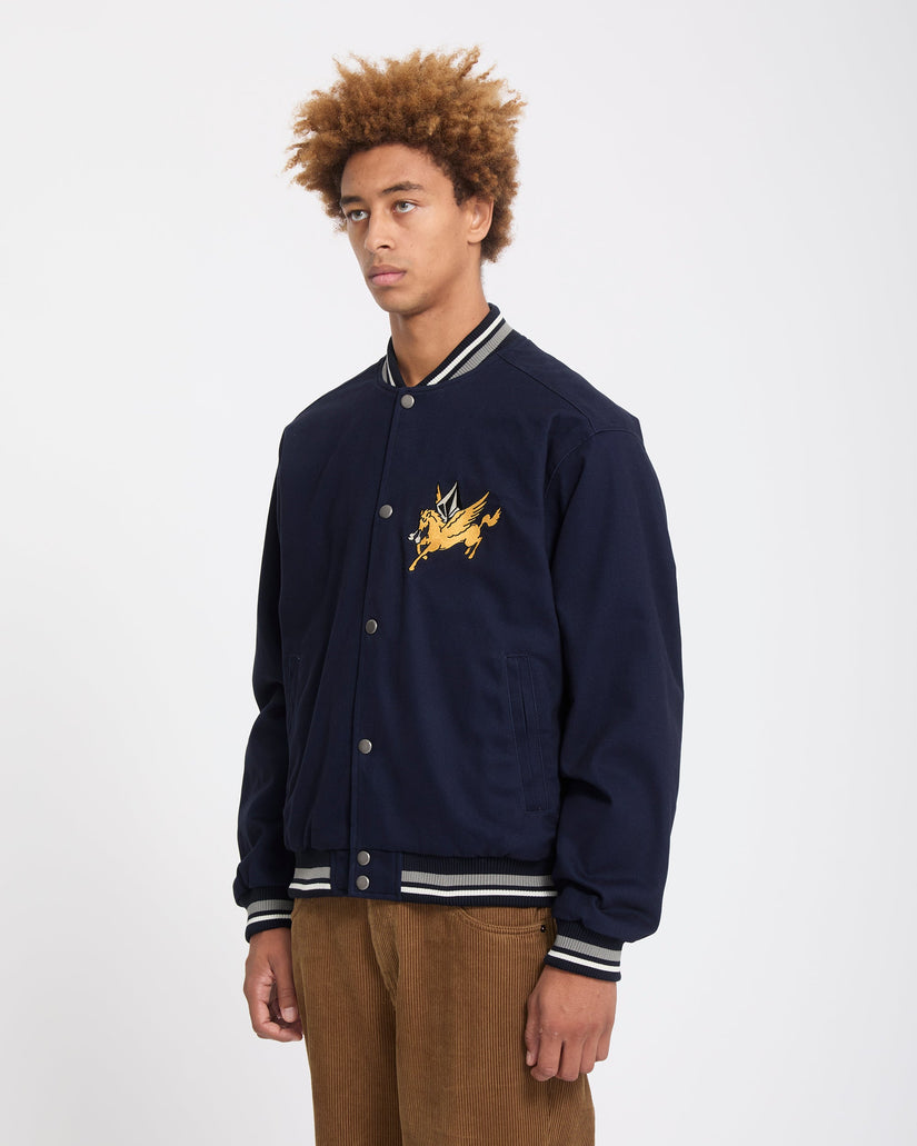 Flying Machines Bomber Jacket - Navy