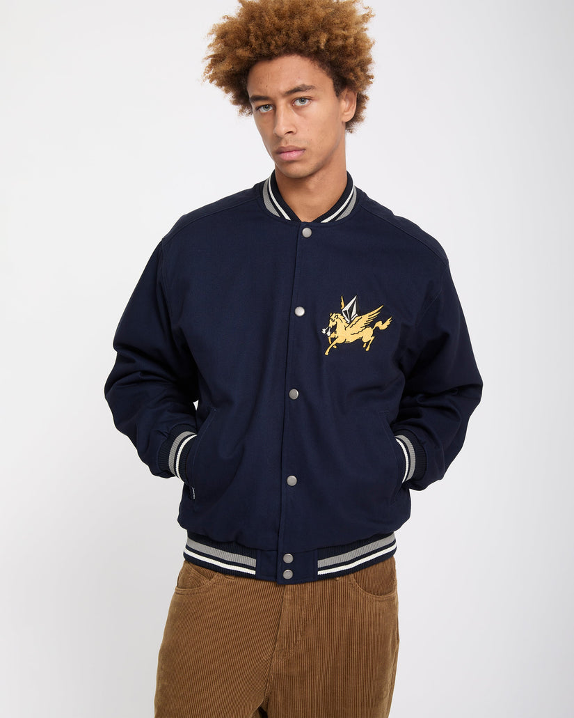 Flying Machines Bomber Jacket - Navy