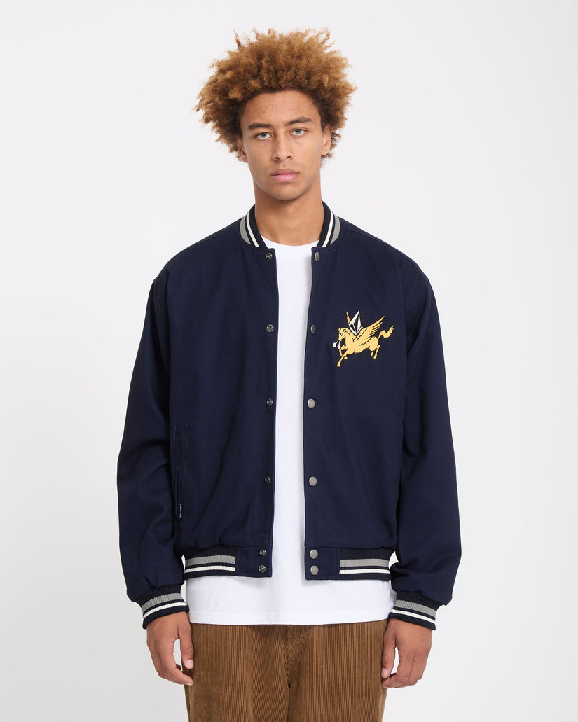 Flying Machines Bomber Jacket - Navy