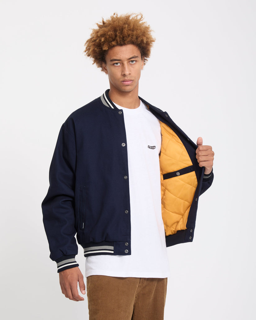 Flying Machines Bomber Jacket - Navy