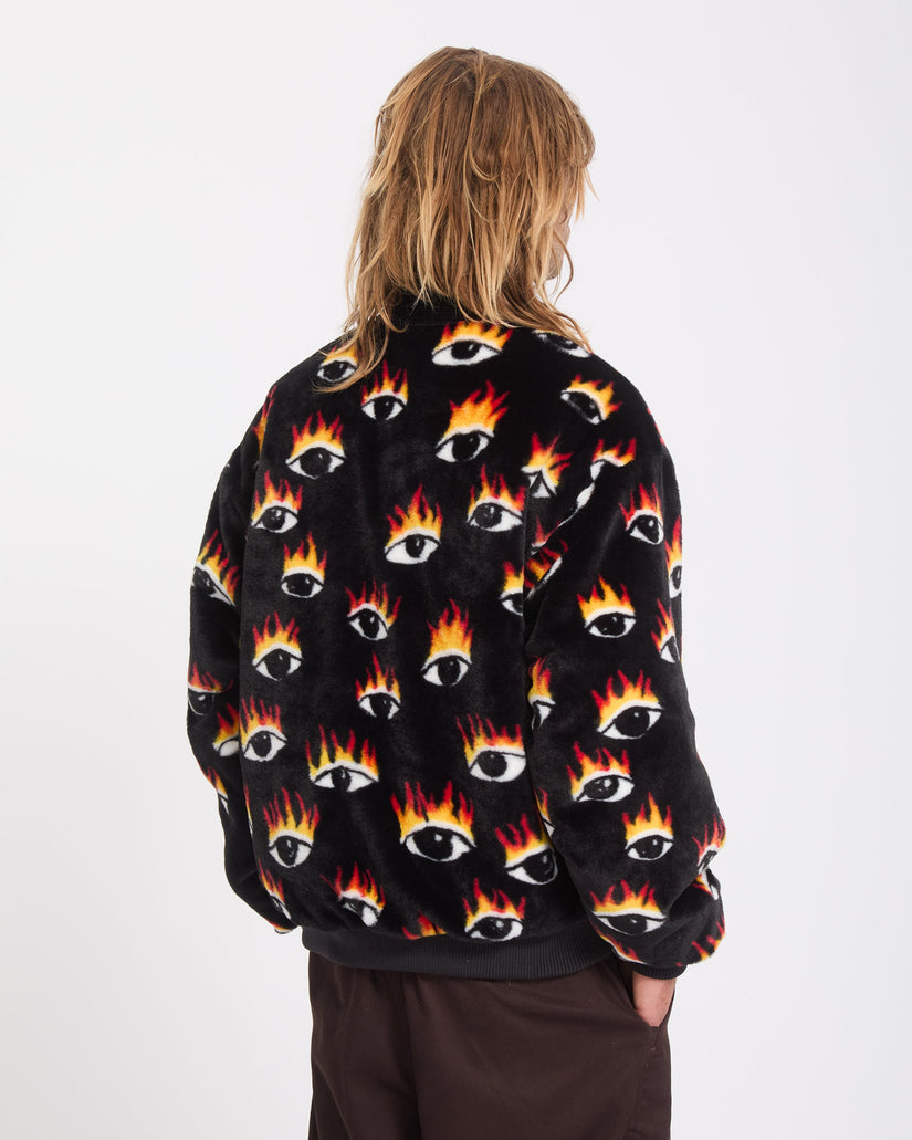Ozzy Reversible Bomber Jacket - Black