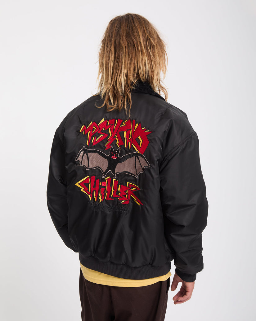 Ozzy Reversible Bomber Jacket - Black
