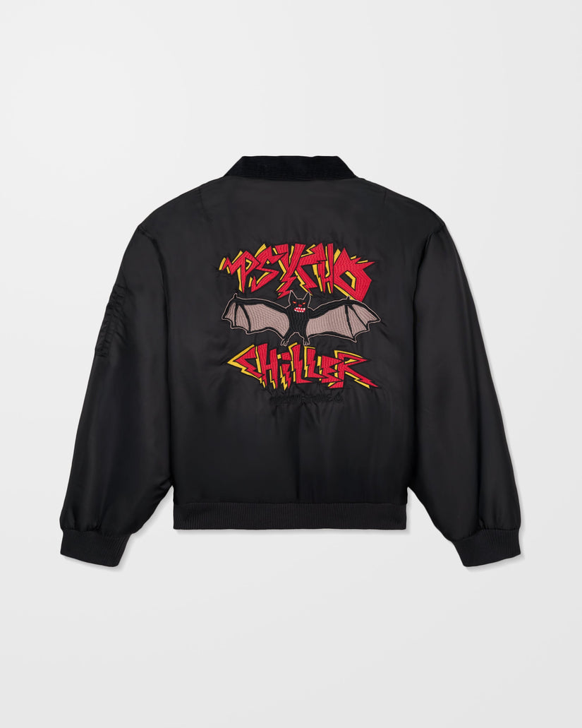 Ozzy Reversible Bomber Jacket - Black