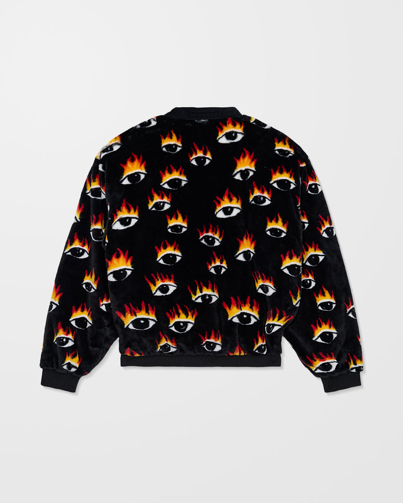 Ozzy Reversible Bomber Jacket - Black