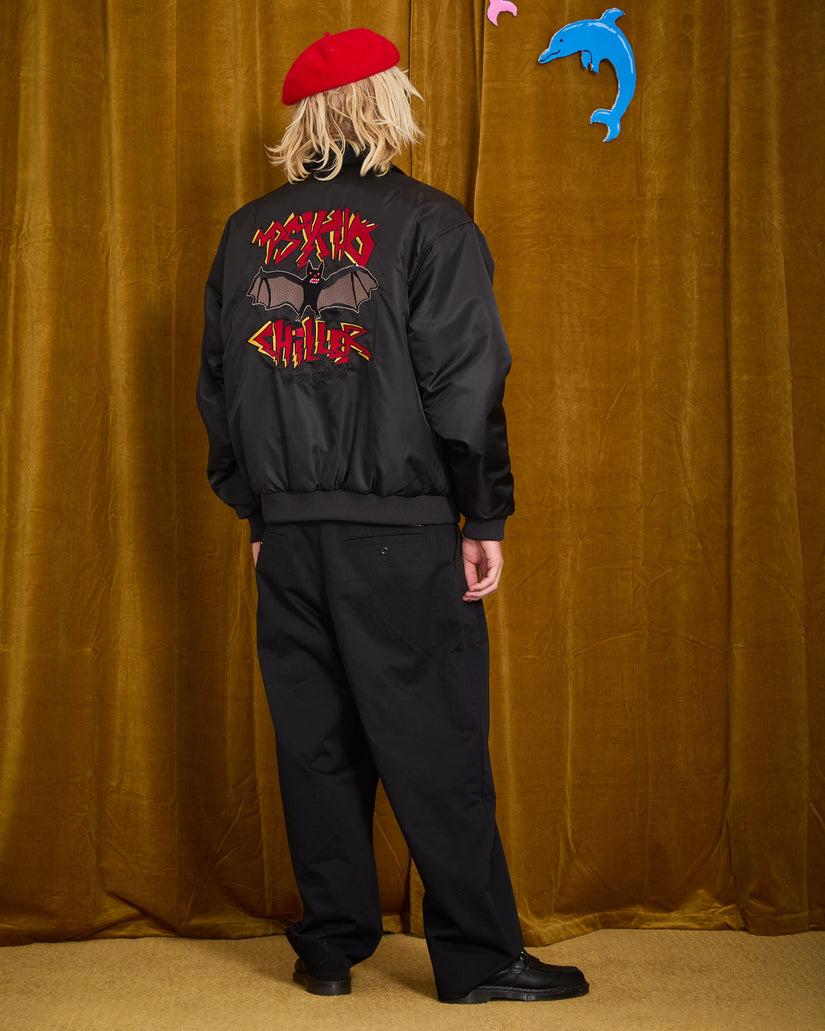 Ozzy Reversible Bomber Jacket - Black