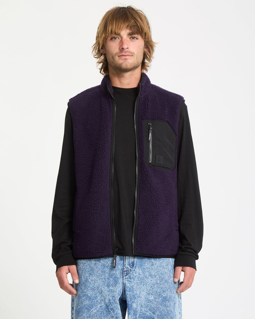 Muzzer Fuzzar Vest - Dark Purple
