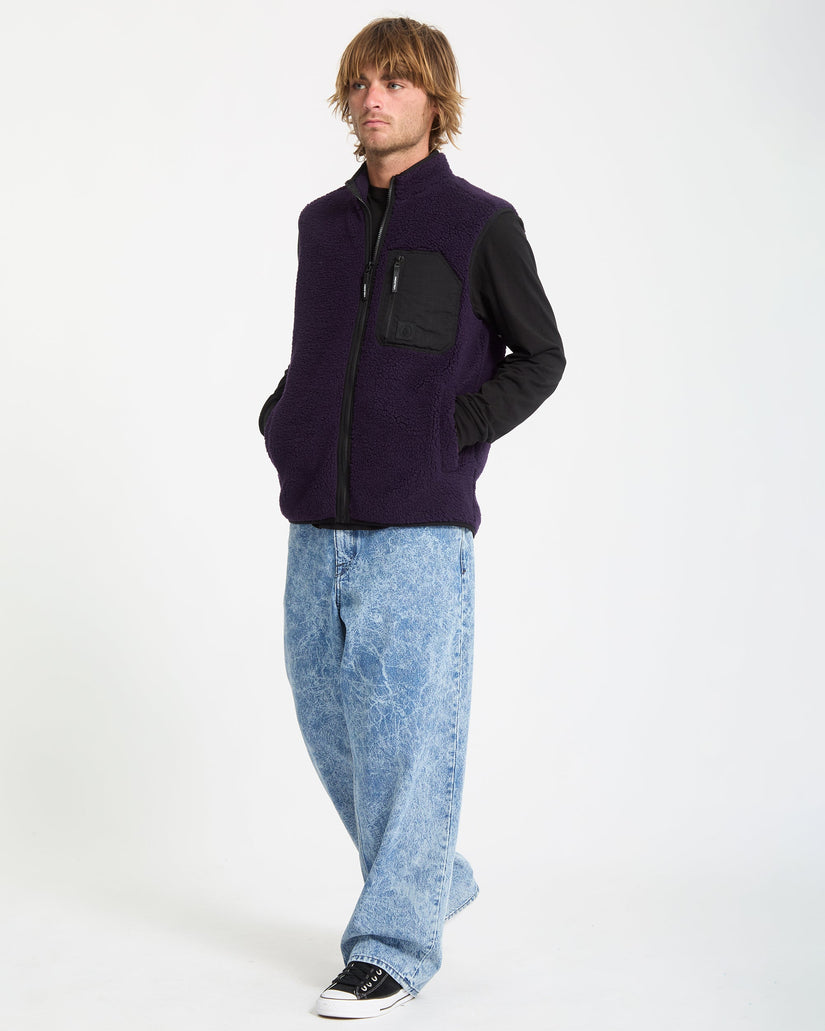 Muzzer Fuzzar Vest - Dark Purple