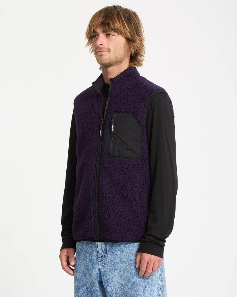 Muzzer Fuzzar Vest - Dark Purple
