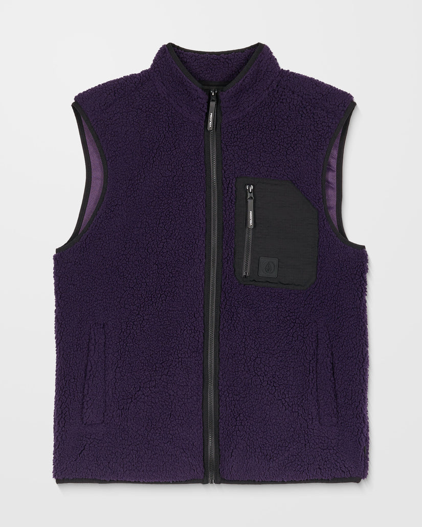 Muzzer Fuzzar Vest - Dark Purple