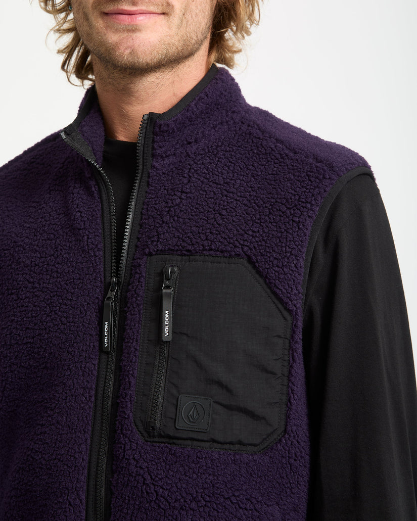 Muzzer Fuzzar Vest - Dark Purple