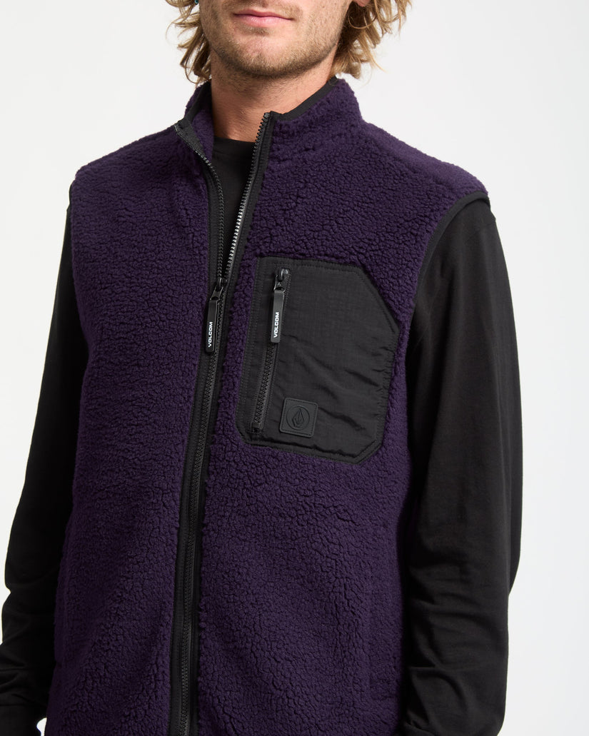 Muzzer Fuzzar Vest - Dark Purple