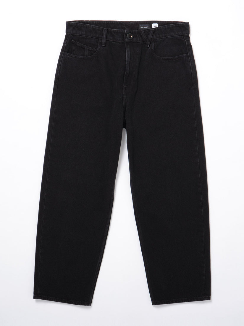 Billow Tapered Jeans - BLACK (A1912301_BLK) [3]