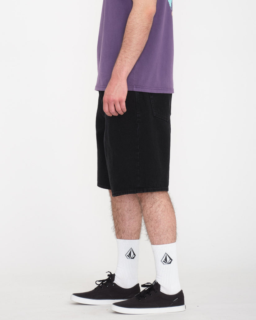 Short Denim Billow - BLACK