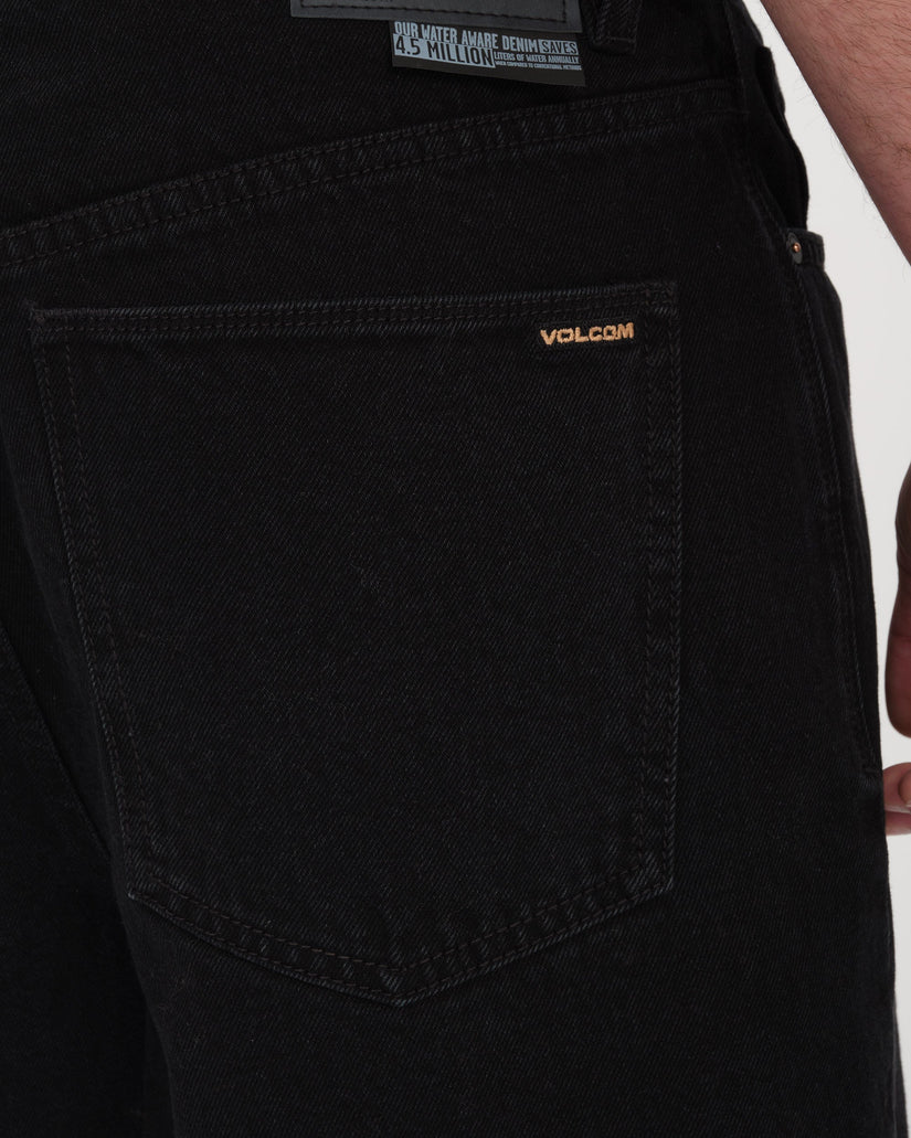 Short Denim Billow - BLACK