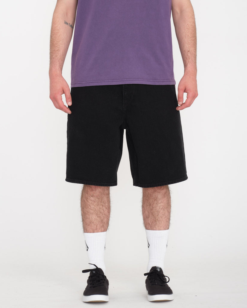 Short Denim Billow - BLACK