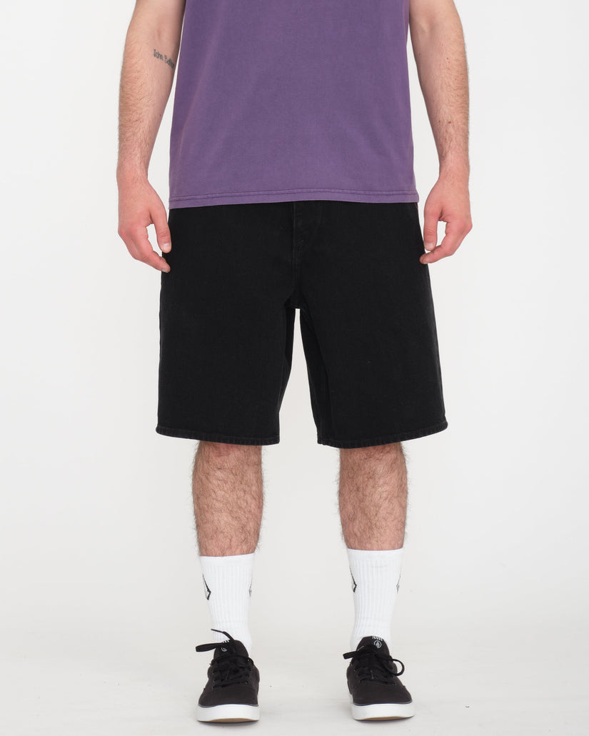 Billow 22" Denim Short - Black