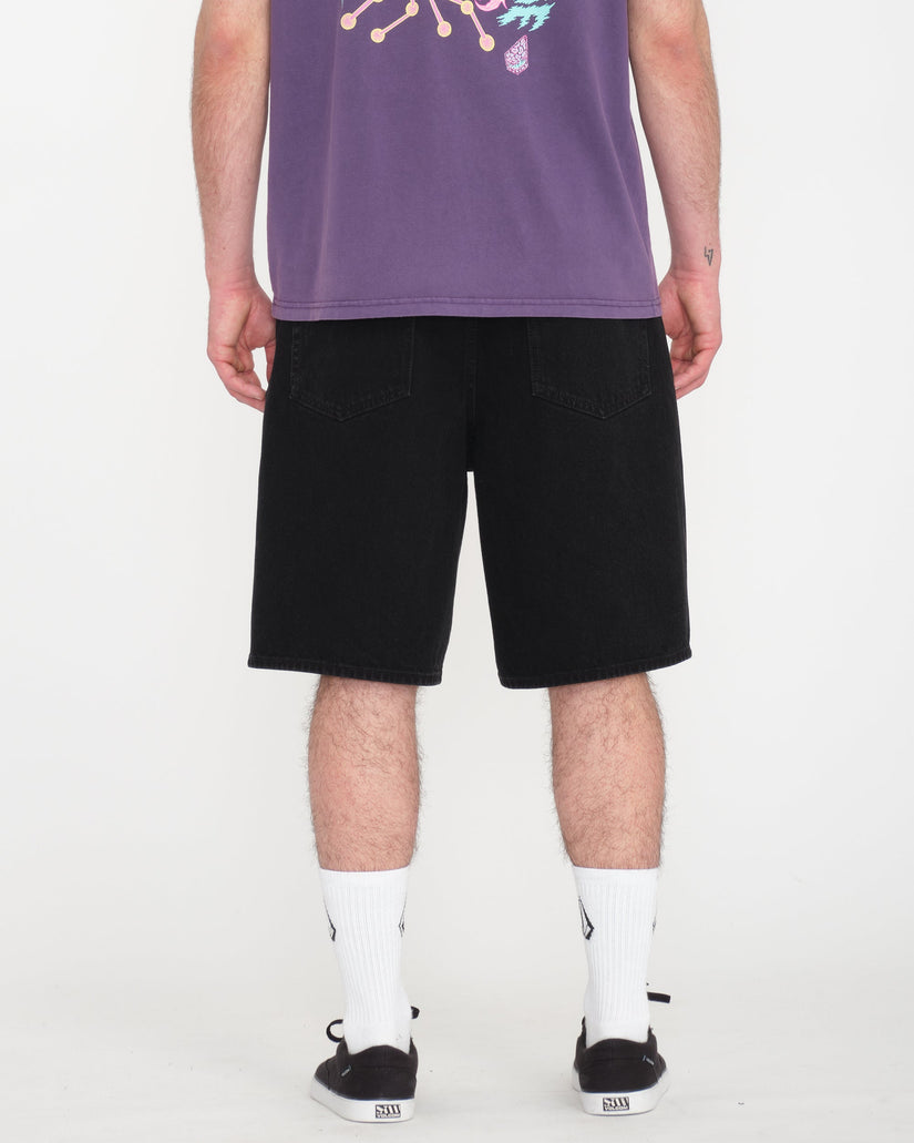 Billow 22" Denim Short - Black