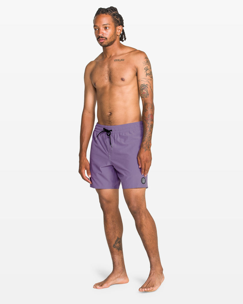 Lido Solid Trunk 16" Boardshort - Violet