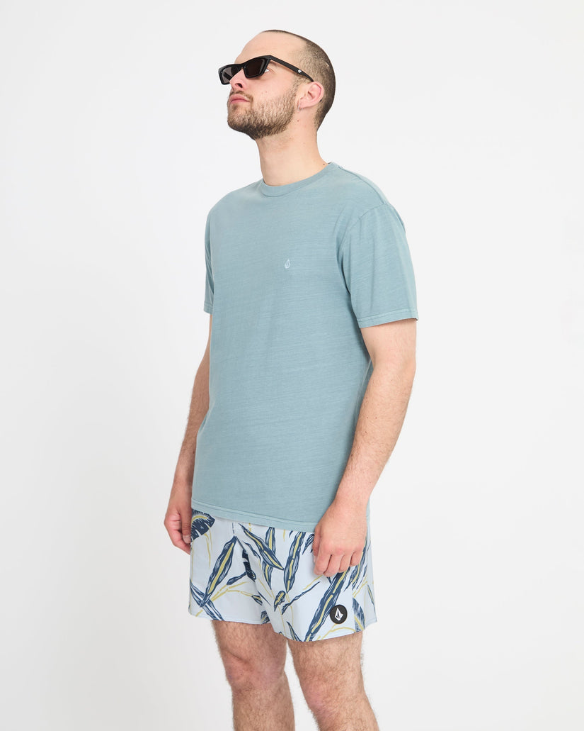 Lido Print Trunk 16" Boardshort - Light Blue Acid