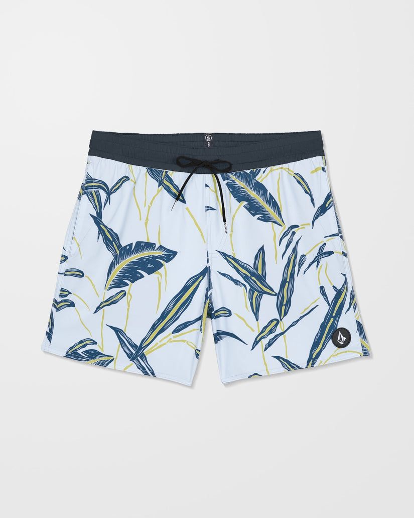 Lido Print Trunk 16" Boardshort - Light Blue Acid