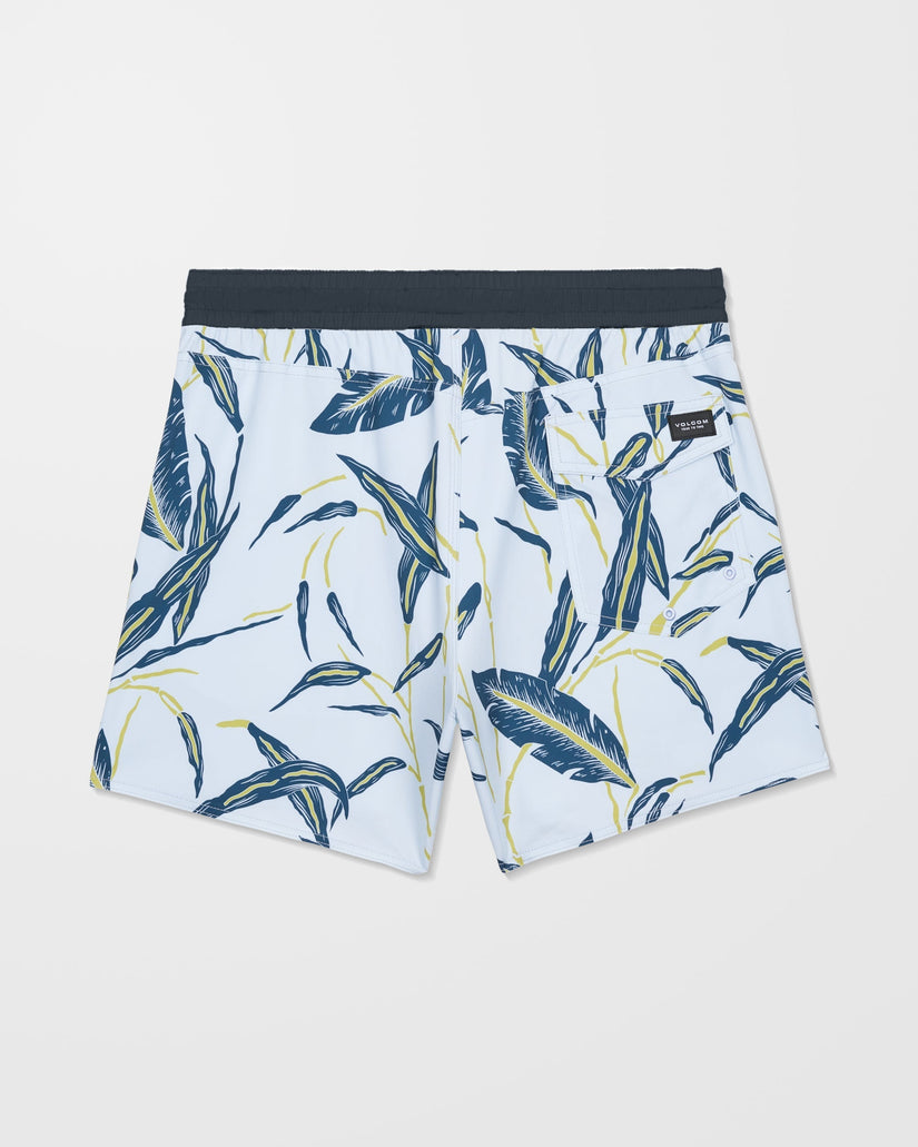 Lido Print Trunk 16" Boardshort - Light Blue Acid