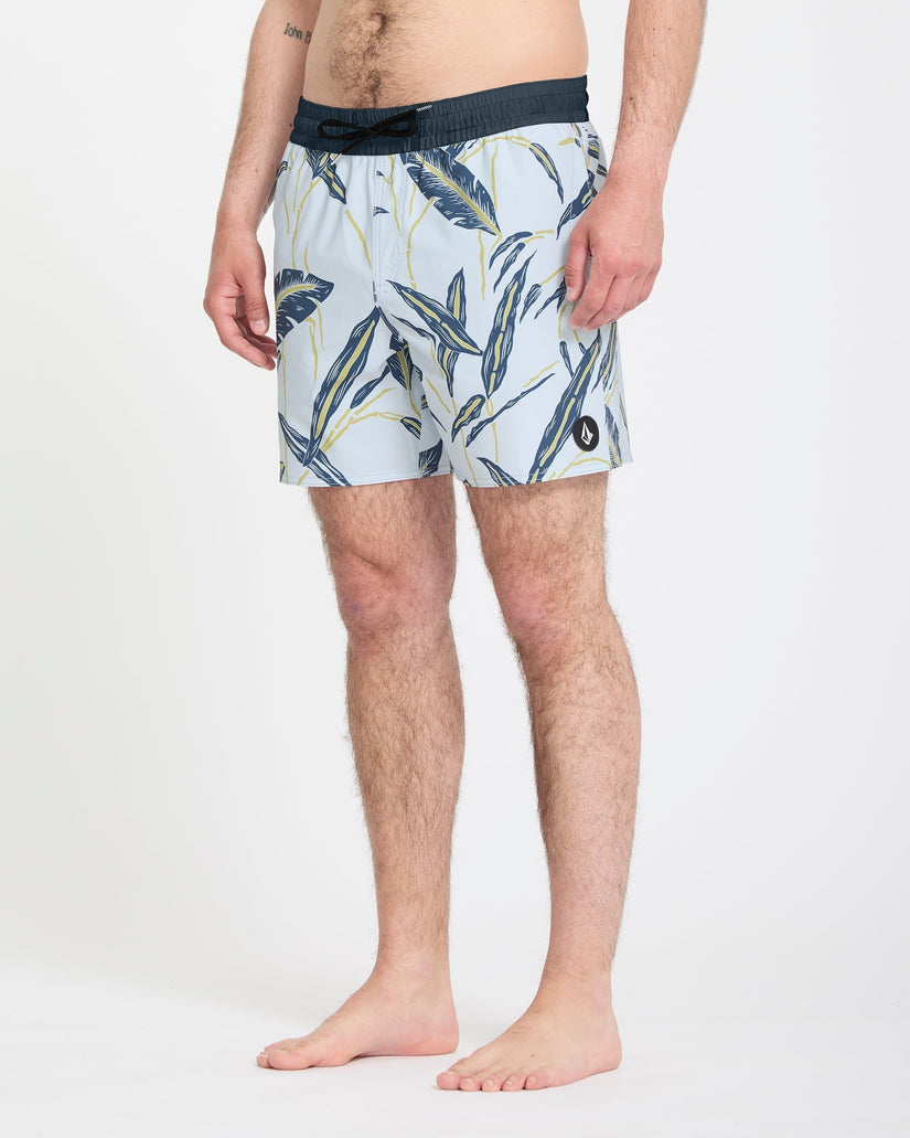 Lido Print Trunk 16" Boardshort - Light Blue Acid