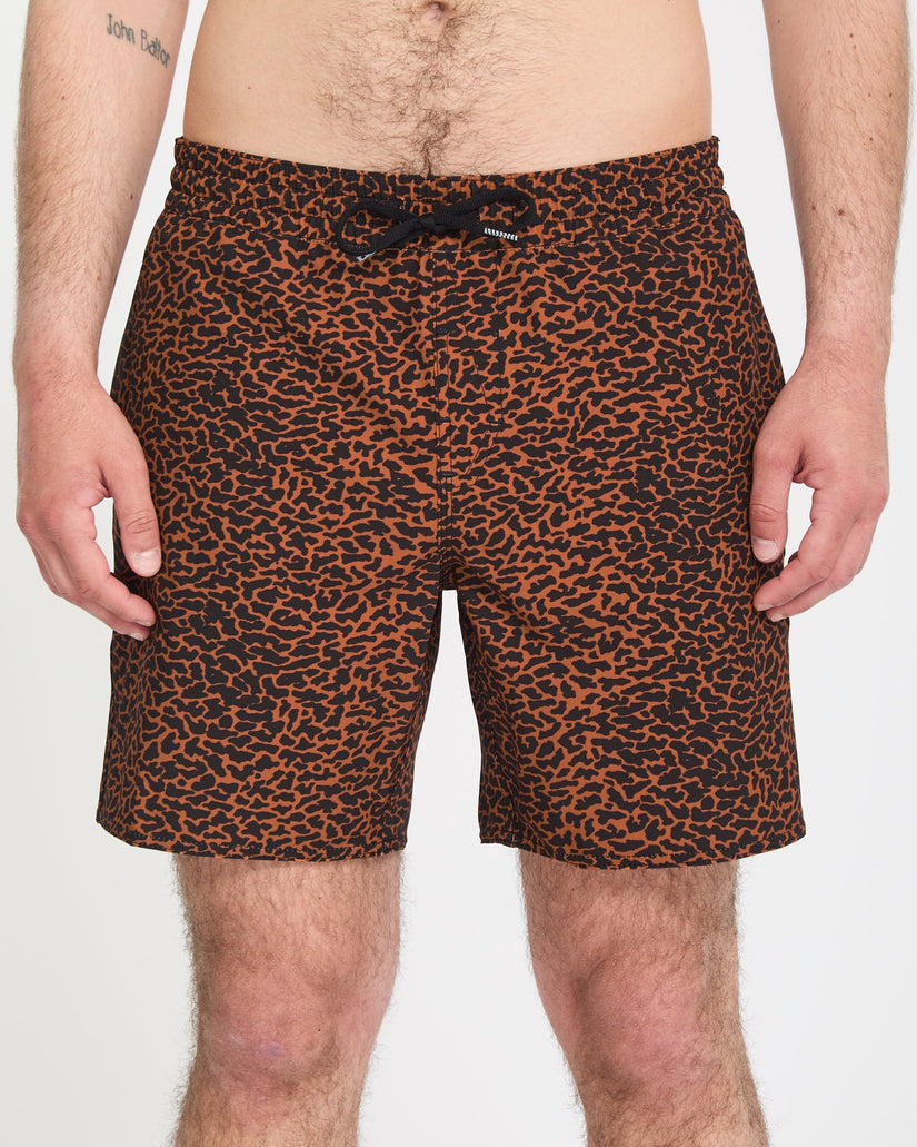 Melange Trunk 17" Boardshort - Brown Horn