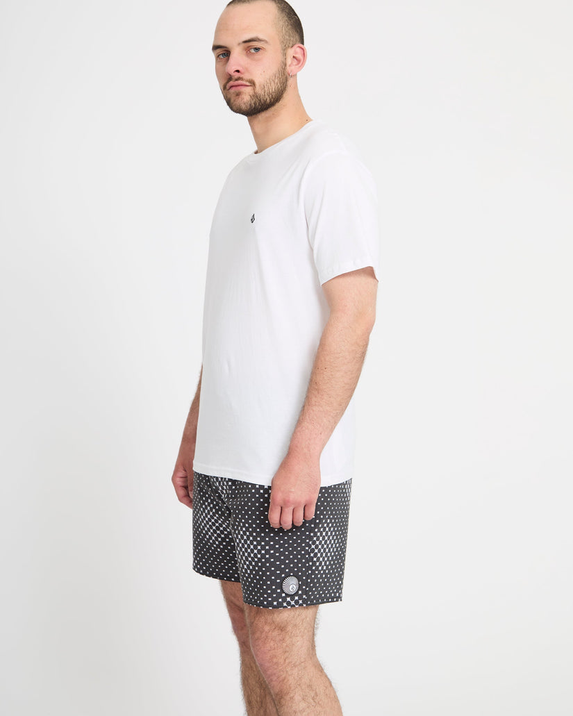Psyche Cotton Trunk 17" Boardshort - Matte Black