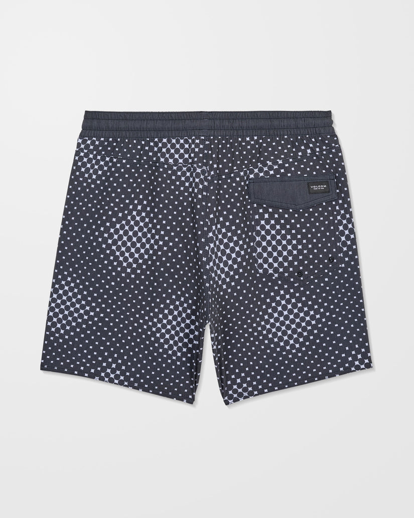 Psyche Cotton Trunk 17" Boardshort - Matte Black