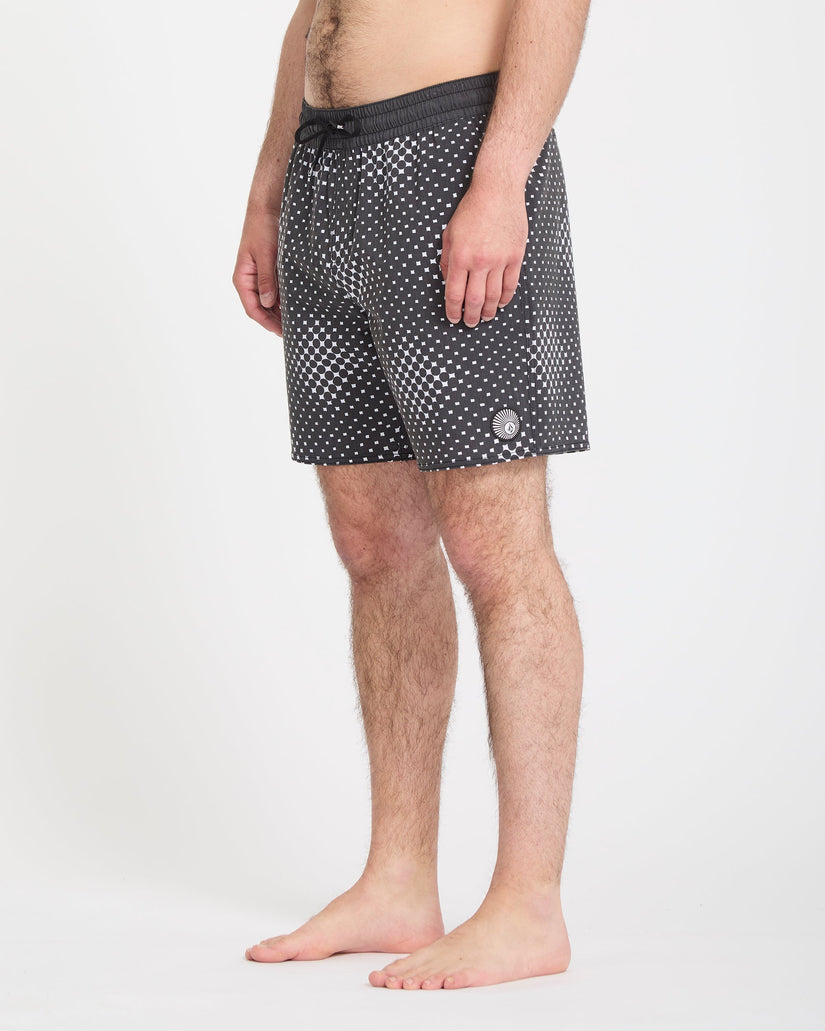 Psyche Cotton Trunk 17" Boardshort - Matte Black