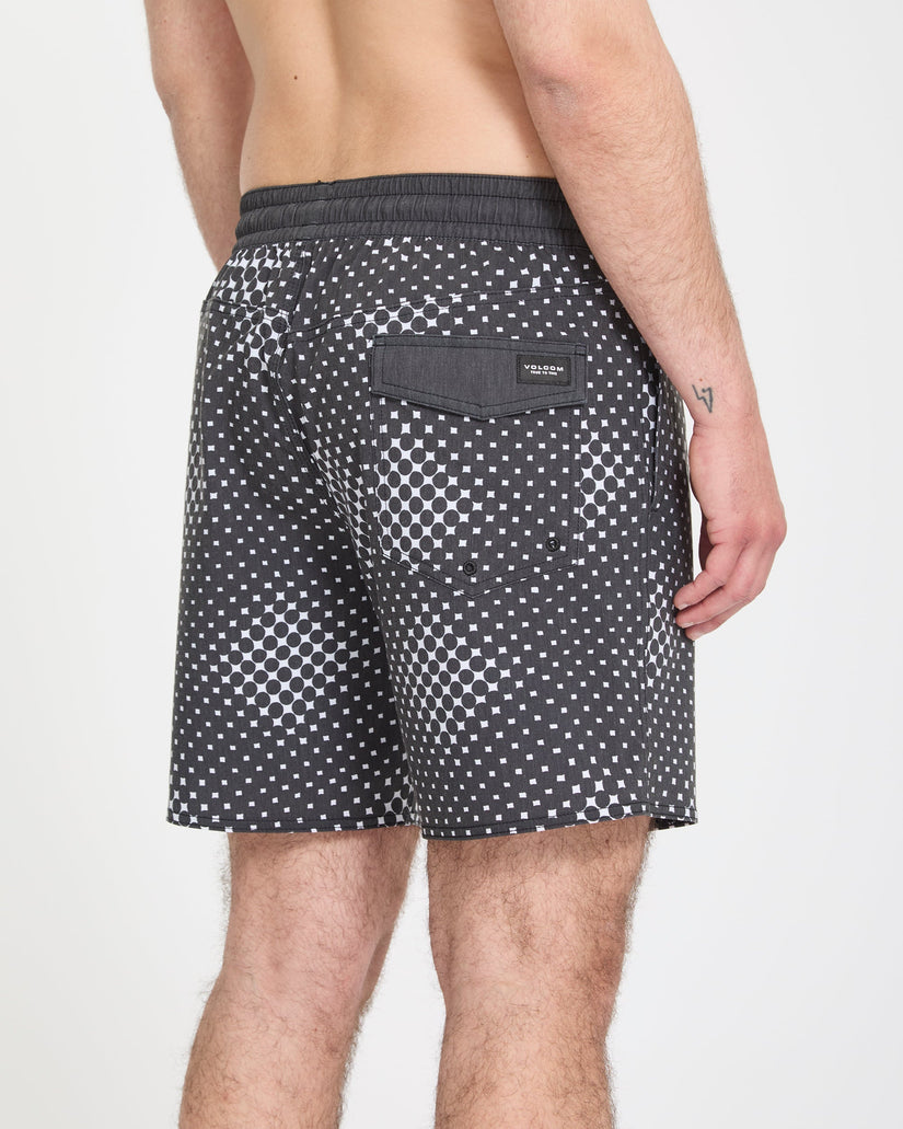 Psyche Cotton Trunk 17" Boardshort - Matte Black