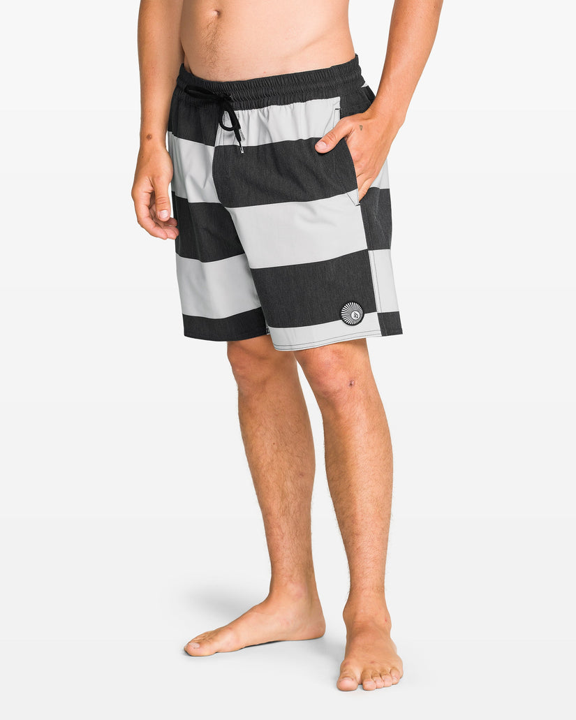 Psyche Cotton Trunk 17" Boardshort - Black