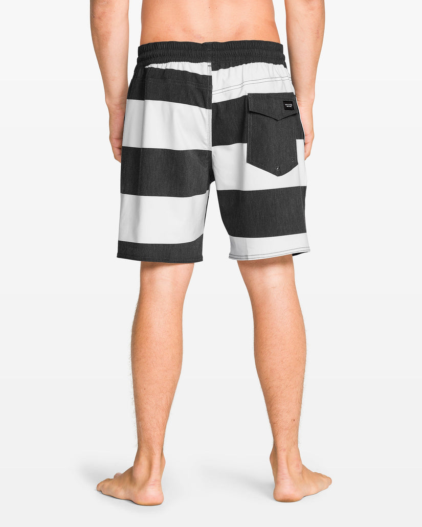 Psyche Cotton Trunk 17" Boardshort - Black