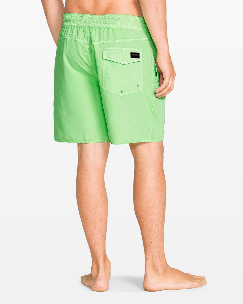 Center Trunk 17" Boardshort - Island Green