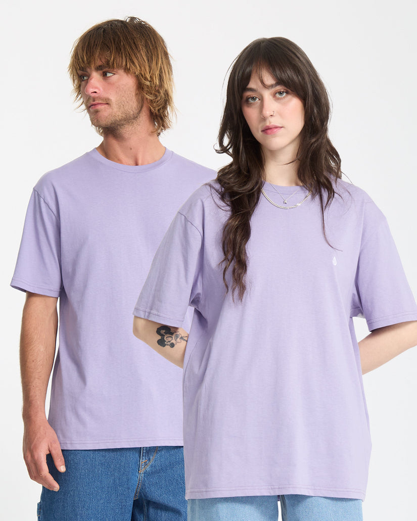 Stone Blanks T-Shirt - Purple Ash