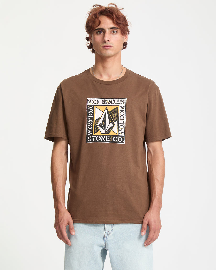 Angle Iron T-Shirt - Brown Stone