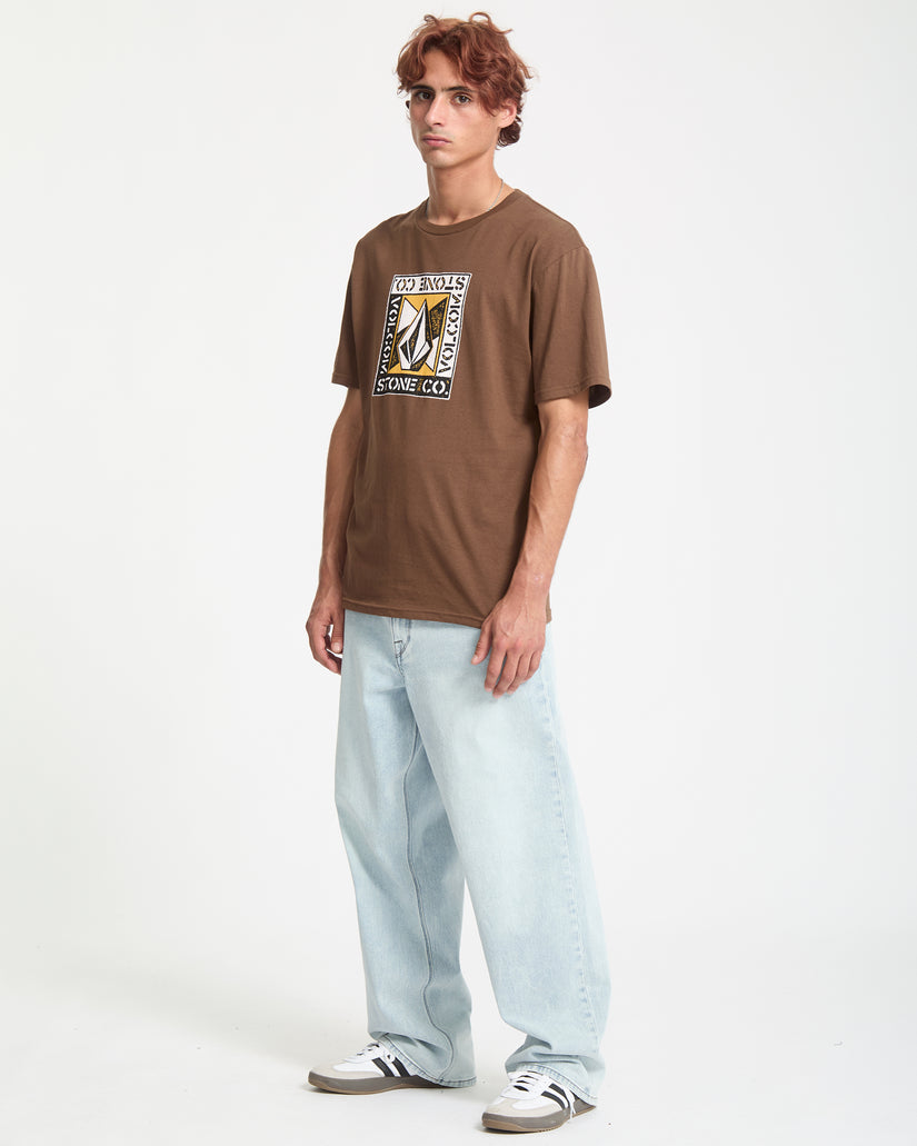 Angle Iron T-Shirt - Brown Stone